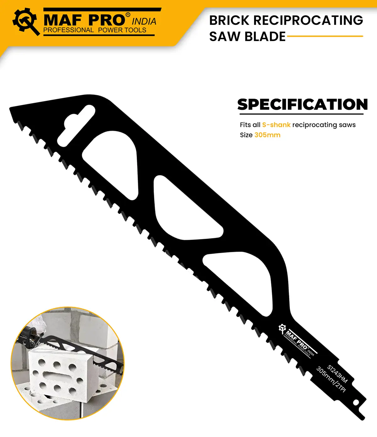 CONCRETE RECIPROCATING SAW BLADE 305MM - Image 3